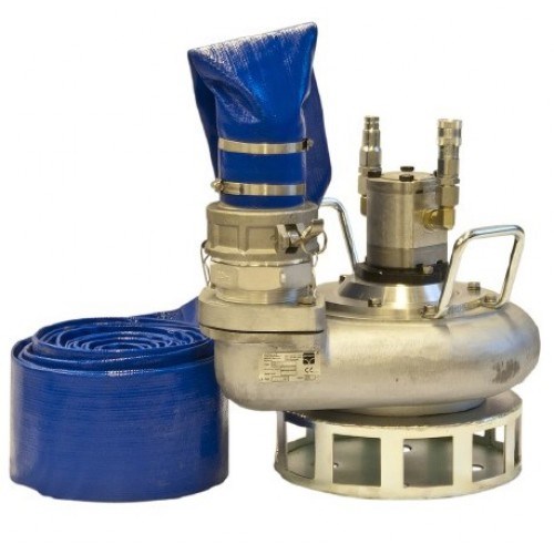 Погружная шламовая гидравлическая помпа HYCON HWP4 для откачки грязной воды - фото 285953